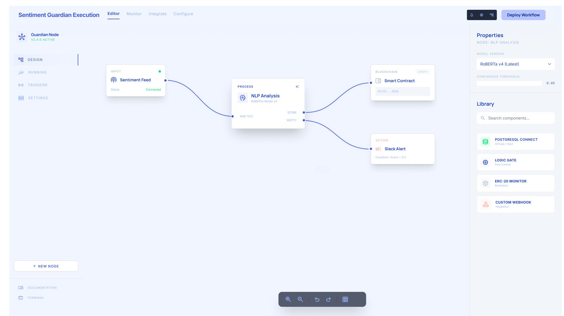 No-Code UI screenshot