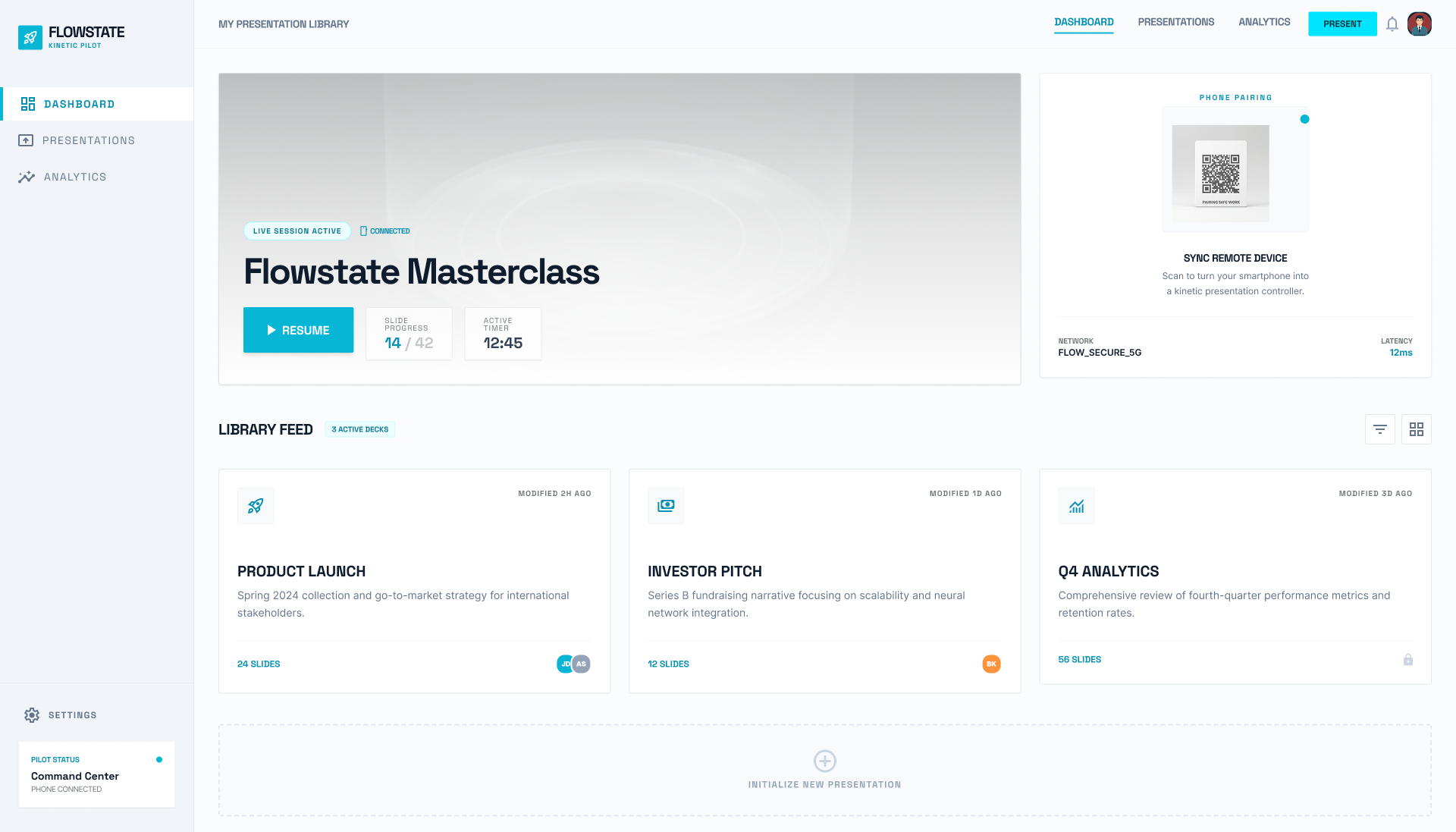 Flowstate UI screenshot